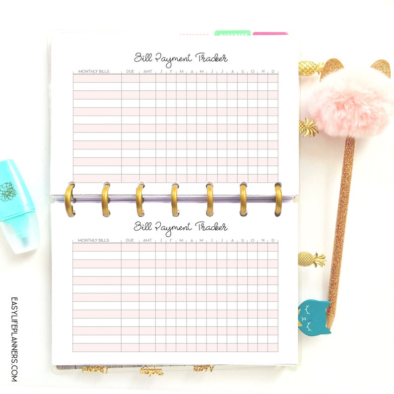 Free expense tracker printable happy planner - lerypocket