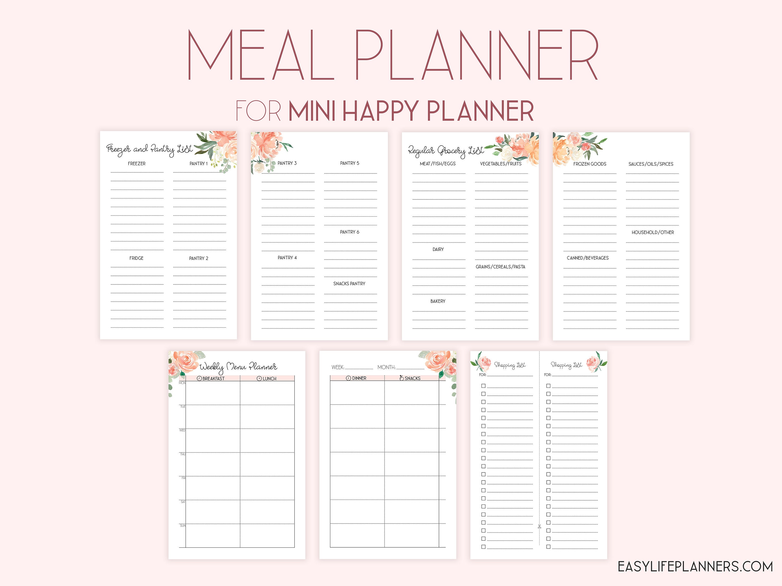 mini-happy-planner-printables-weekly-meal-planner-pages-mini-etsy