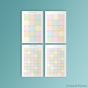 Mini Happy Planner Insert Habit Tracker Fitness Planner Challenge ...