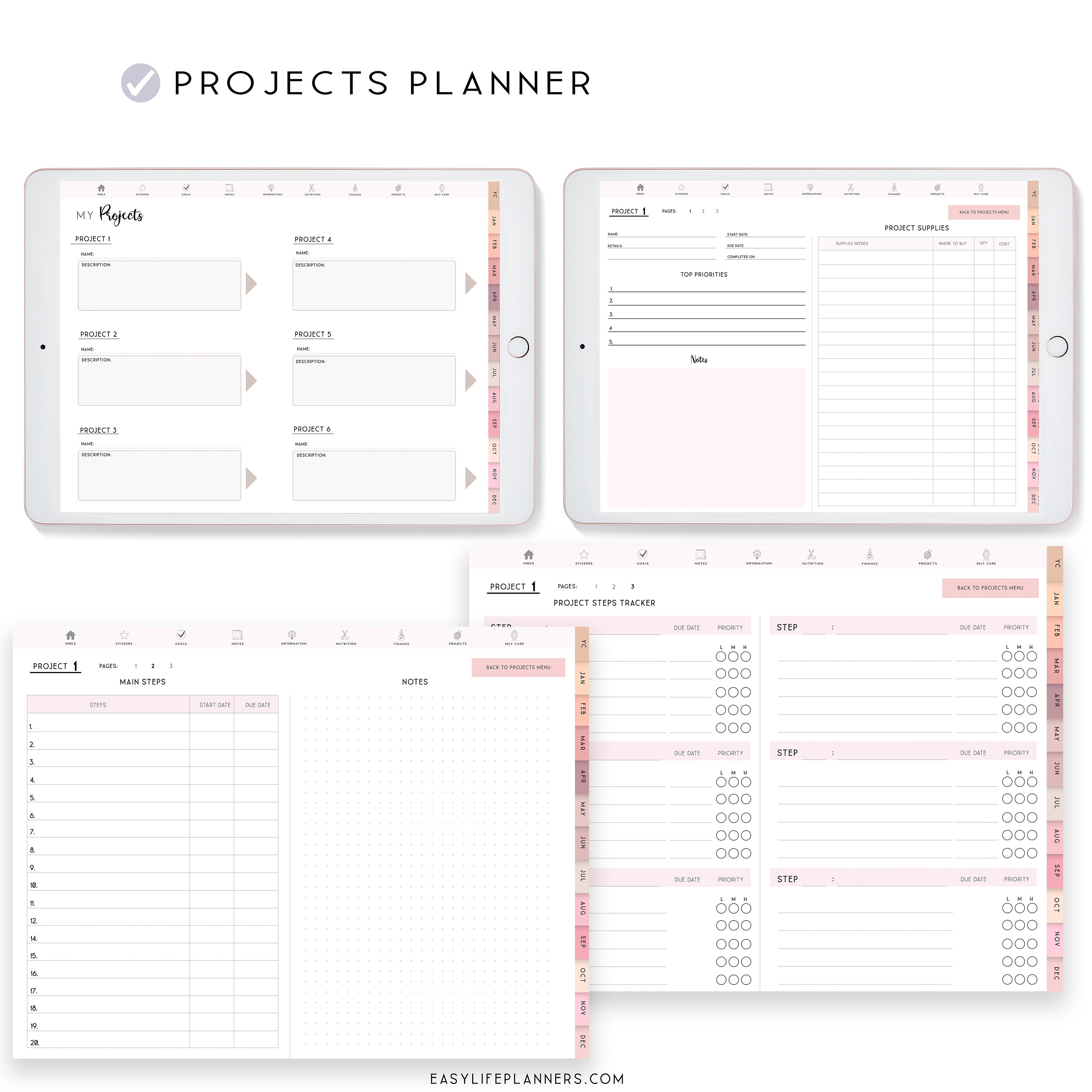 Free Digital Planner 2021 For Goodnotes, Notability, Xodo