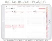 Digital Budget Planner for Goodnotes, Notability, Xodo (PDF)
