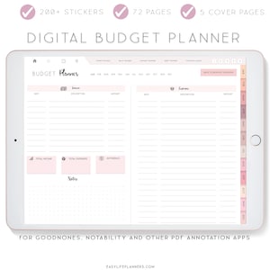 Digital Planner, Notability Planner, xodo digital planner, Budget Planner, Goodnotes Planner, iPad Planner, Goodnotes Template