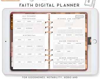Christian Planner, Digital planner, Gift For Him, Faith Planner, Notability Planner, Goodnotes Template, Masculine Planner