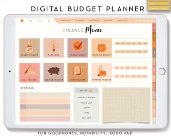 Digital Planner, Notability Planner, Budget Planner, Goodnotes Planner for iPad, Boho Digital Planner.