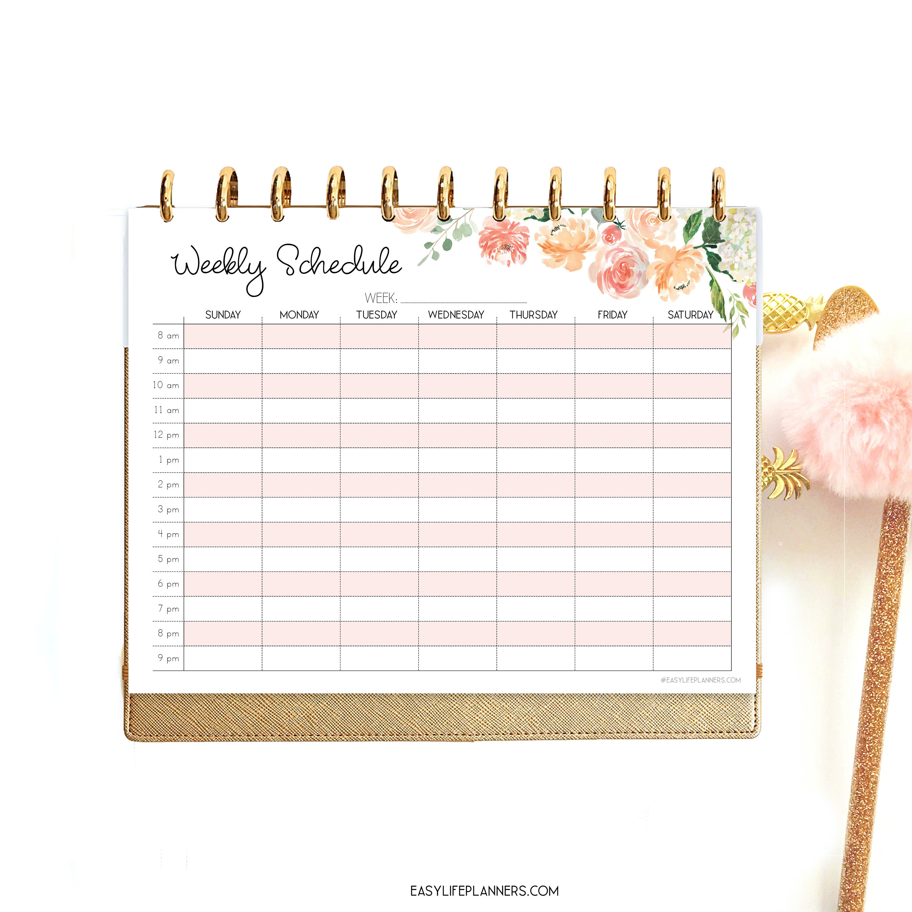 weekly schedule weekly planner pages big happy planner