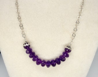 Amethyst and Sterling Necklace