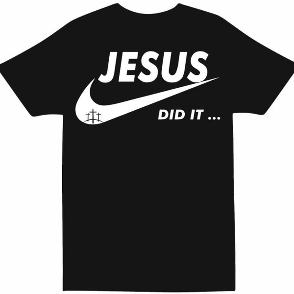 Jesus Did It Unisex T-shirts. Christian T-shirts.  Faith Unisex T-shirt.