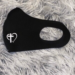 Christian Cross Face Mask. Faith Face Mask. Summer Face Mask. Christian Face Mask. Thin Face Mask. Cute Face Mask, Cotton Washable Face Mask