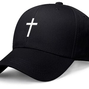 Christian Cross Men and Women. Cross Embroidery Unisex Adjustable Cotton Caps.  Men Dad Hats Snapback. Women, Mothers Basketball Cap.