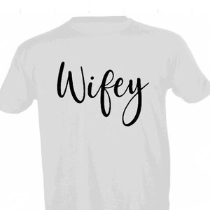 Hubby Wifey Unisex T-shirts , Hubby And Wifey Shirts, Hubby Wifey Shirts Plus Size, Wedding Shirts, Bridal Gift Engagement