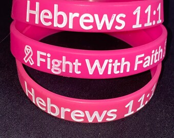 Breast Cancer Awareness Silicone Bracelet