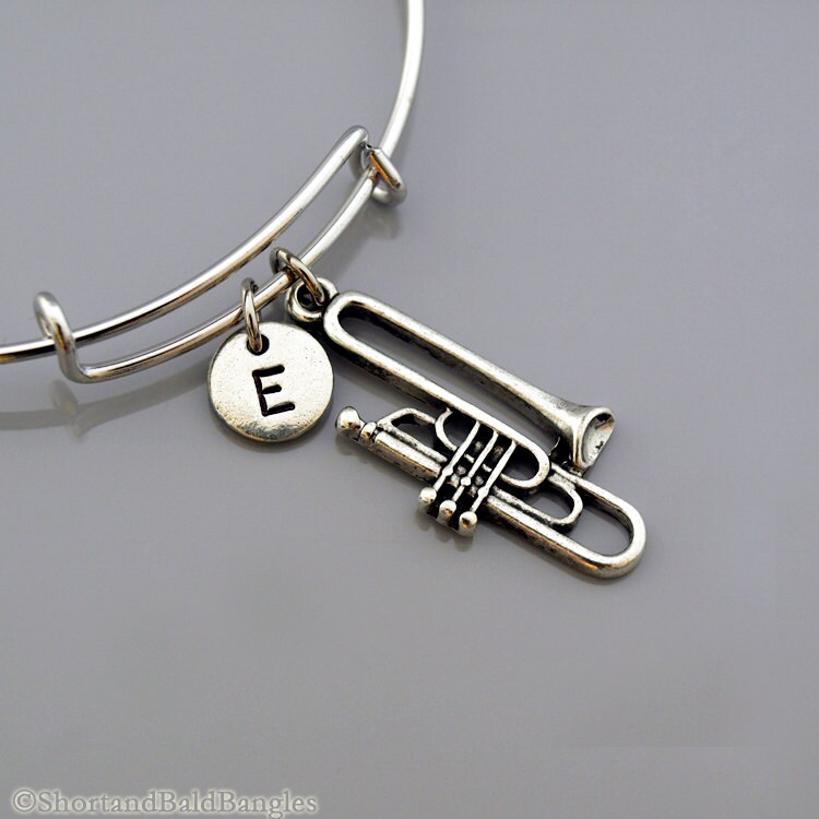Trombone bangle Trombone bracelet Brass instrument musical Etsy