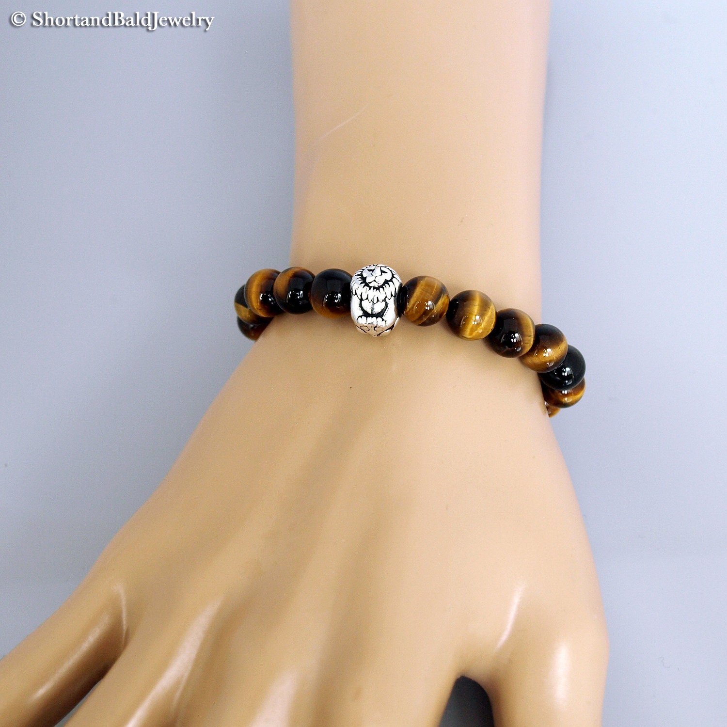 AAA Genuine Tiger Eye Bracelet, Natural Yellow Tiger's Eye