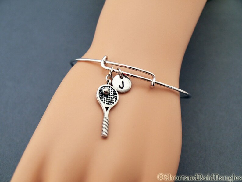 Tennis Racket Bangle tennis racquet Tennis bracelet Etsy