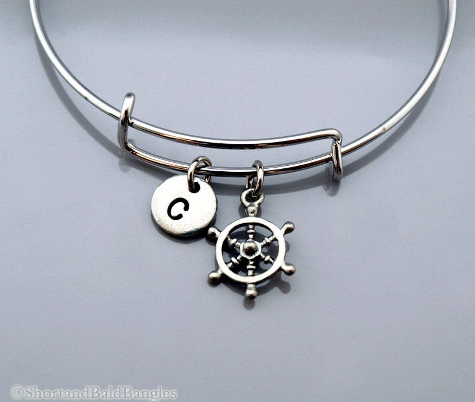 Ship Steering Wheel Bangle Steering Wheel Bracelet Old Etsy