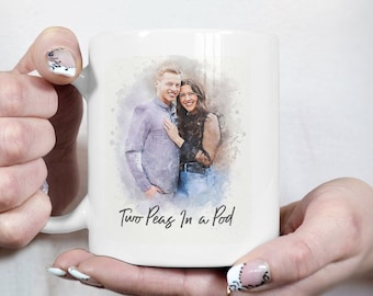 Personalized Mug present, future Wife Gifts,  anniversary presents, Birthday Gift for boyfriend, accessories for men, portrait from photo