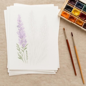 Watercolor Flowers Paint Kit: Beginner Art, Kids & Adults