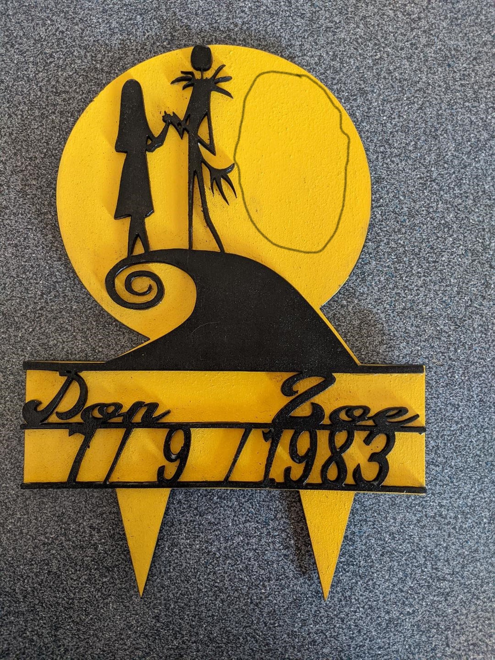 Nightmare Before Christmas Jack Sally Wedding Anniversary Gift | Etsy