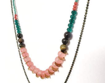 Double rainbow necklace#3