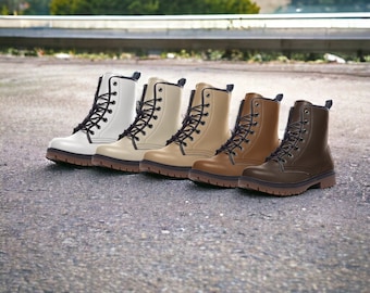 Combat Boots, Mens Leather Boots, Goblincore, Gift for Neutral Lover, Women&#39;s Platform,  Cottagecore, Dark Academia, Renaissance Boots