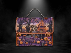 Sac à Provisions Halloween Wiccan - Toile Imprimée - 37x32 Cm - Réutilisable, Lavable - Cadeau Païen