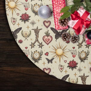 Jupe arbre gothique Saint-Valentin, cottagecore foncé, jupe arbre witchy cottage sorcière forêt Wicca jupe arbre, jupe ree mystique décoration païenne mignonne