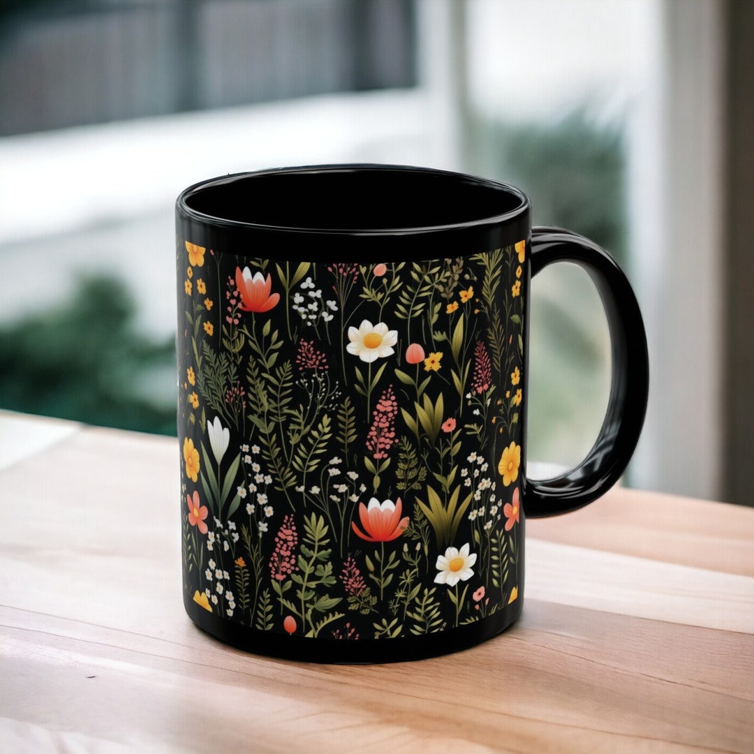 Boho Wildflowers Cottagecore Coffee Mug, Flower Garden Lover, Gift for ...