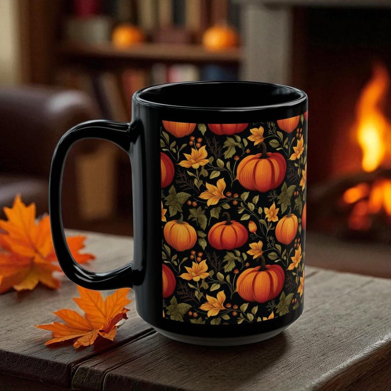 Fall Mug, Cute Pumpkin Mug, Fall Coffee Mug, Cute Fall Gift, Its Fall Yall, Fall Vibes, Cute fall mug, Fall Decor, Rustic Vintage Fall Feel image 5