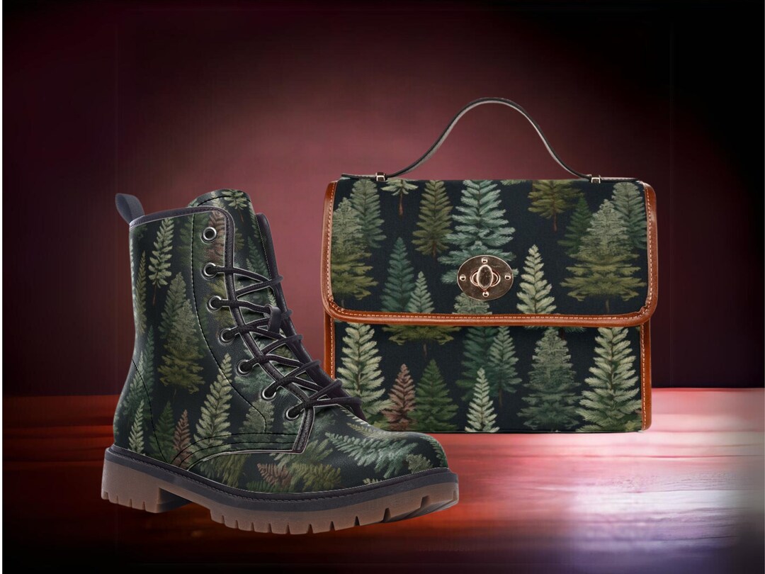 Canvas Crossbody Bag Combat Boots Mens Crossbody Bag Dark Etsy