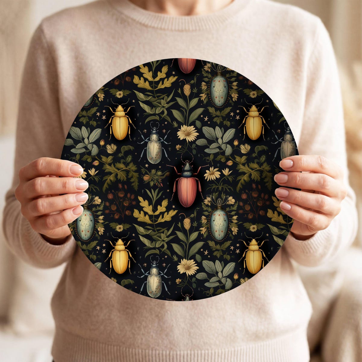 Beetle Plate, Dark Academia Dinner Plate, Botanical Insect Decor, Nature Lover Gift, Vintage Entomology Art, Cottagecore Plate Set - Etsy