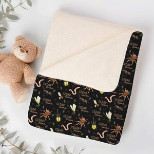 Gepersonaliseerde aangepaste deken, deken babymeisje, naamdeken, meisjesdeken cadeau, babydeken, kinderdeken, gepersonaliseerd cadeau, aangepast cadeau