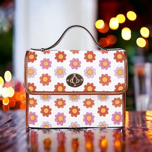 Sac à fleurs tendance, cartable, sac bandoulière en toile, sac à main à fleurs rétro, sac fourre-tout, sac bandoulière, sac original, sac à main d'été