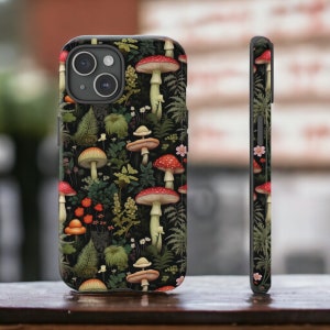Dark Academia,Mushroom Gifts, Phone Case, Beetles Tough Cases, Aesthetic Phone Case, Goth Phone Case, Phonecase, Fairycore, Goblincore