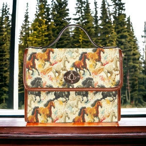 Cartera, Bolso de hombro, Monedero bandolera, Accesorios occidentales, Monedero occidental, Monedero de caballo salvaje, Cosas de caballo, Bolso de caballo, Monedero cruzado