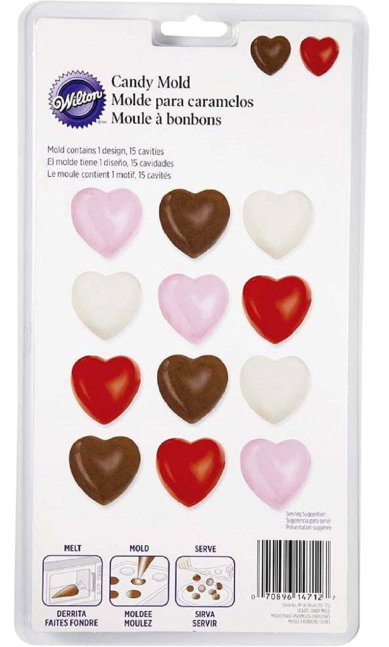 Wilton Candy Melts Mold Heart Lips Valentines Day Wedding Etsy