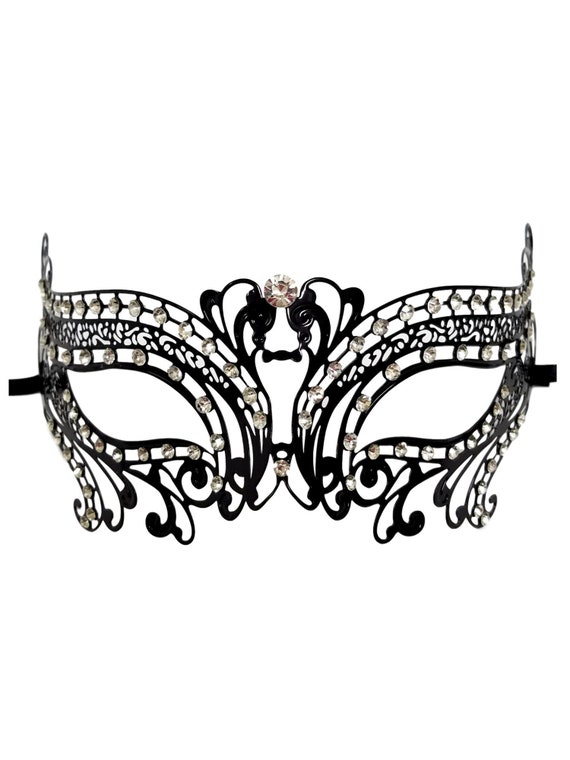 Crystal Dream Masquerade Mardi Gras Metal Filigree Mask in | Etsy