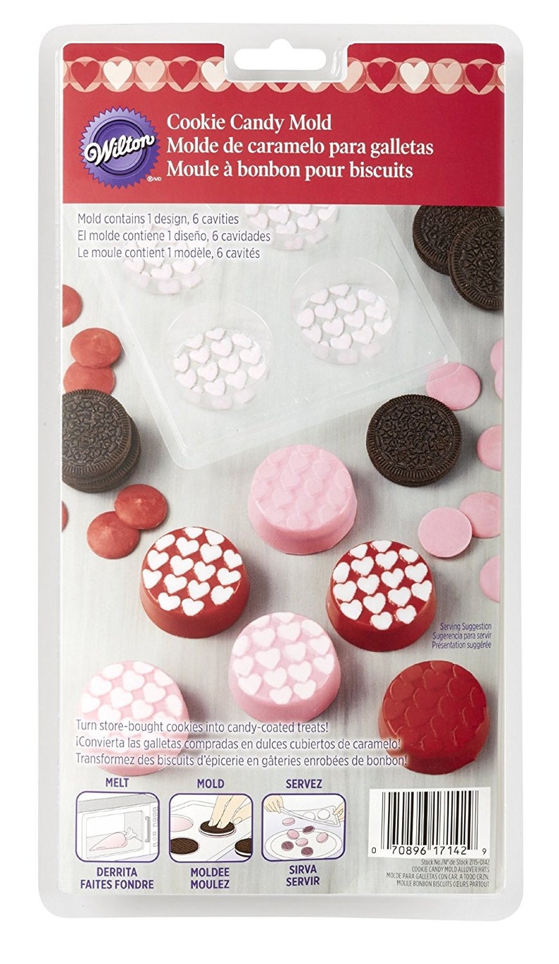 Wilton Candy Melts Mold Heart Lips Valentines Day Wedding Etsy