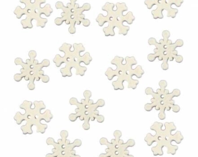 Snowflakes Buttons, Christmas Collection From Buttons Galore - Etsy