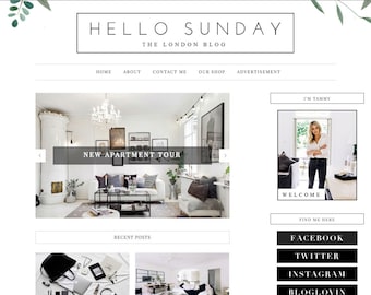 Hello Sunday Blogger Template