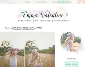 Emma Valentine Blogger Template