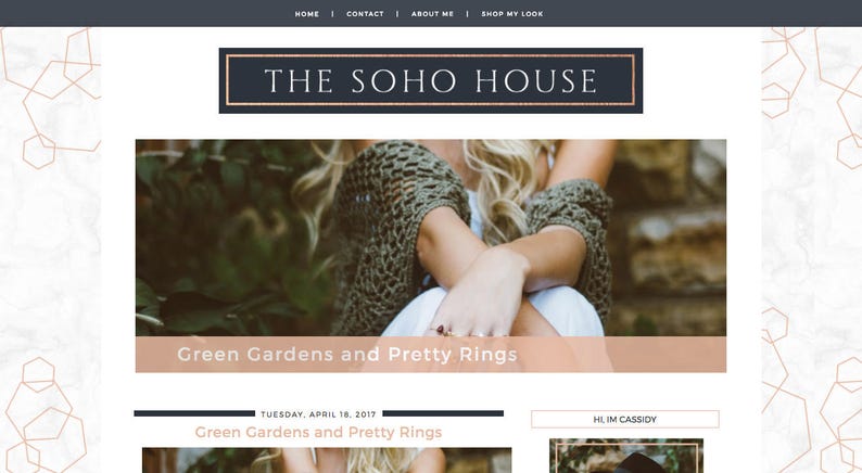 The SoHo House Blogger Template image 1