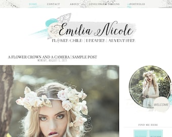 Emilia Nicole Blogger Template