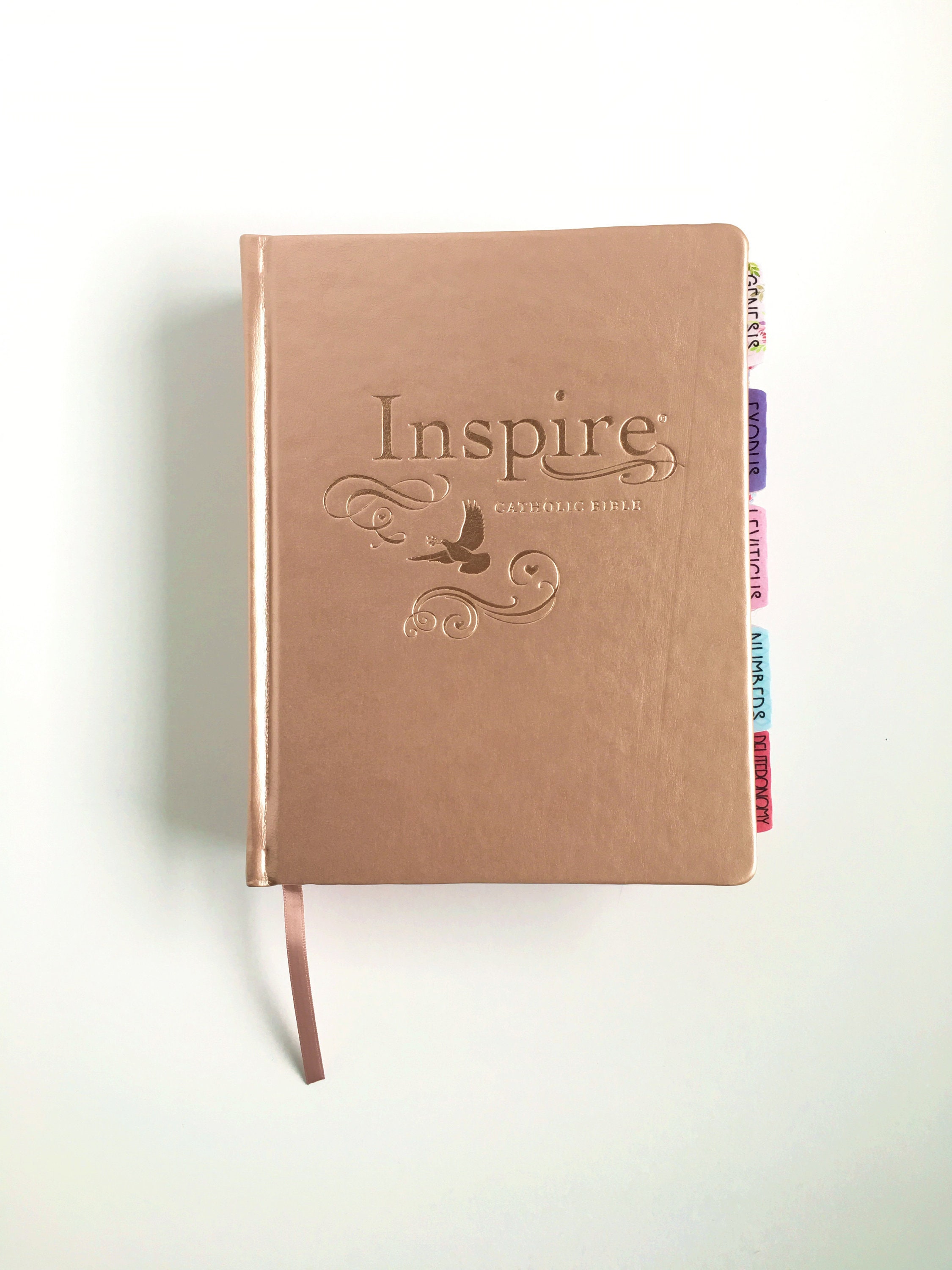 Journaling Catholic Bible Bundle - Rose Gold Inspire CATHOLIC Bible w…