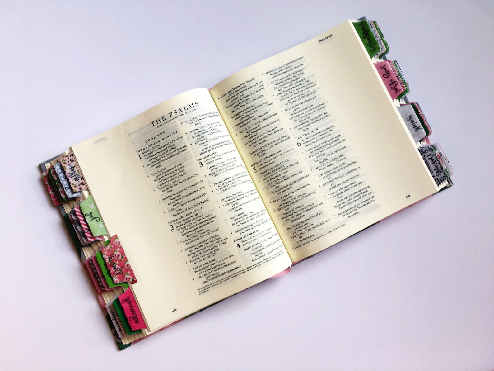 Vinyl Bible Tabs Paris Theme Pink Gray and Green Bible Etsy