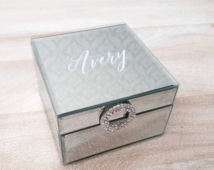 Personalized Mirror Jewellery Box for Mother's Day Gift Etsy