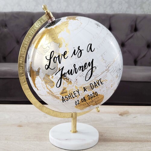 8 Globe Guest Book Alternative for Wedding Signing Etsy