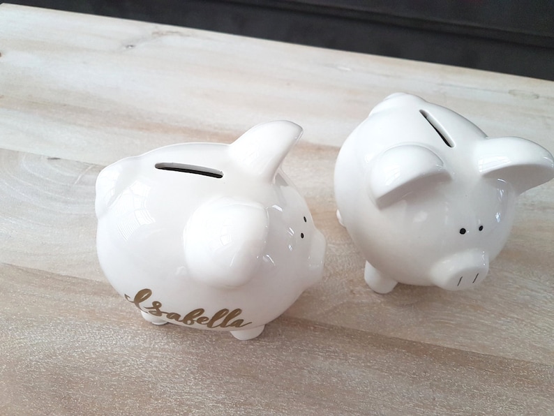 Personalized Piggy Bank Gift for Kids Custom Ceramic Piggy Etsy Canada