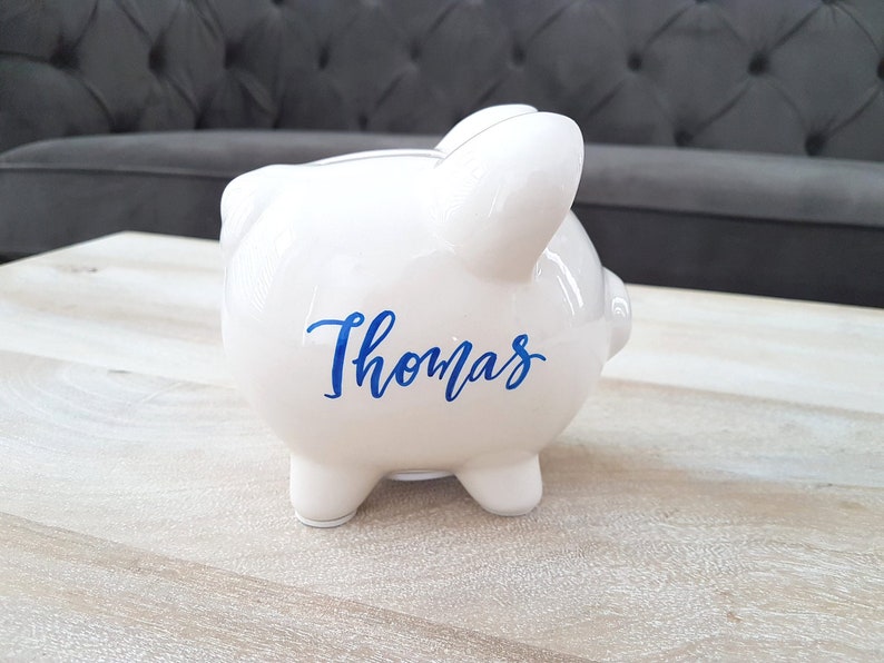 Personalized Piggy Bank Gift for Kids Custom Ceramic Piggy Etsy