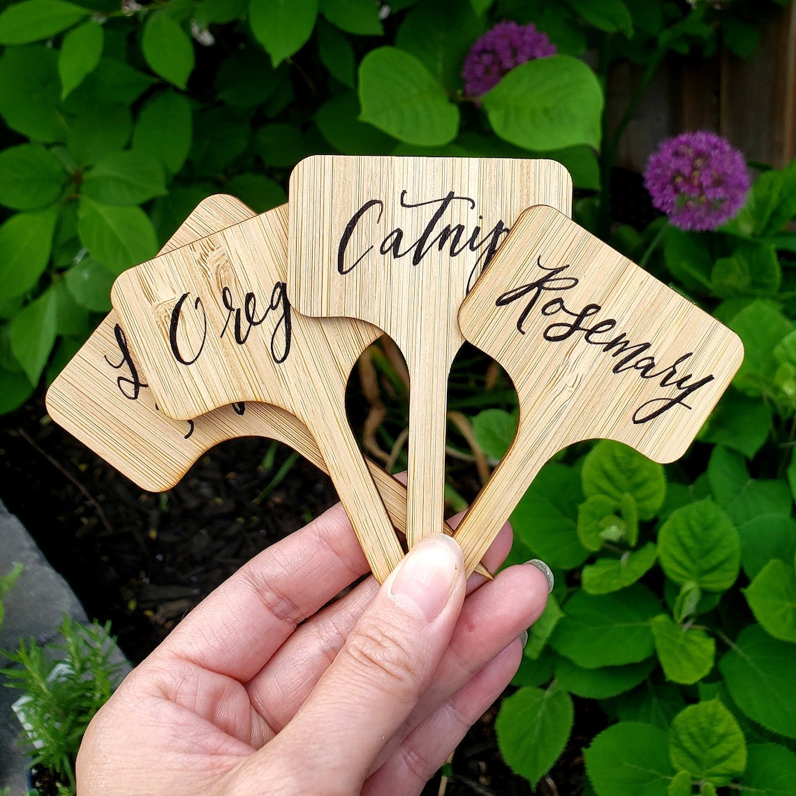 Garden Markers Outdoor Plant Markers for Garden Herb Marker Etsy
