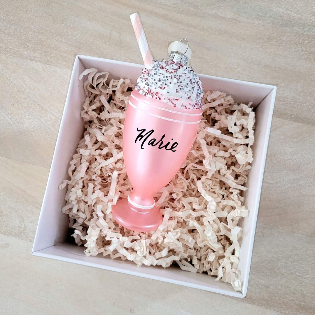 Custom Sundae Personalized Sundae Christmas Ornament: Novelty Glass Dessert Decor - Etsy